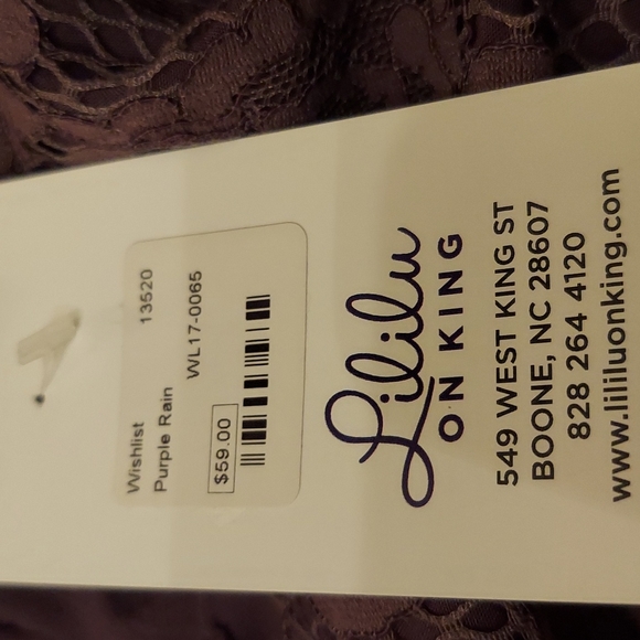 ! Wishlist lace dress, lined, frayed edge,  medium NWT  , mocha - Picture 8 of 11